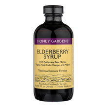 Load image into Gallery viewer, Tan Honey Gardens Apiaries Organic Honey Elderberry Extract With Propolis - 8 Fl Oz