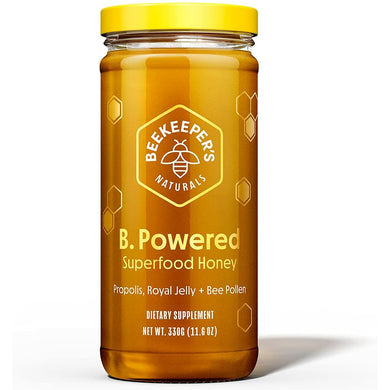 Dark Goldenrod BEEKEEPER'S NATURALS B.Powered -  - Propolis, Royal Jelly, Bee Pollen, Honey (11.6 oz)