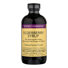 Load image into Gallery viewer, Tan Honey Gardens Apiaries Organic Honey Elderberry Extract With Propolis - 8 Fl Oz
